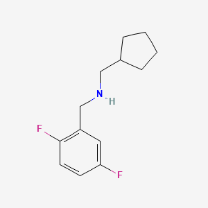 molecular formula C13H17F2N B2980414 1-环戊基-N-[(2,5-二氟苯基)甲基]甲胺 CAS No. 1096788-56-5