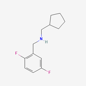 (Cyclopentylmethyl)[(2,5-difluorophenyl)methyl]amine