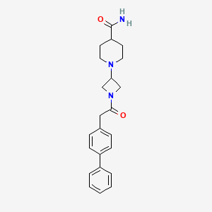 1-(1-(2-([1,1'-Biphenyl]-4-yl)acetyl)azetidin-3-yl)piperidine-4-carboxamide