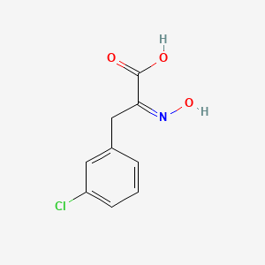 molecular formula C9H8ClNO3 B2980426 3-(3-Chlorophenyl)-2-(N-hydroxyimino)propanoic acid CAS No. 1824813-09-3