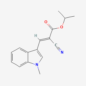 (E)-isopropyl 2-cyano-3-(1-methyl-1H-indol-3-yl)acrylate