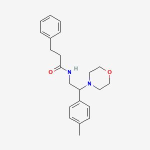 N-(2-morpholino-2-(p-tolyl)ethyl)-3-phenylpropanamide