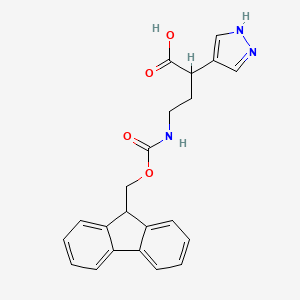 4-(9H-Fluoren-9-ylmethoxycarbonylamino)-2-(1H-pyrazol-4-yl)butanoic acid