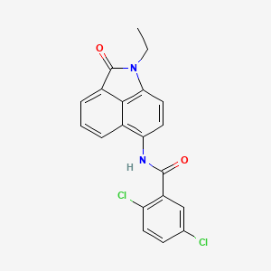 molecular formula C20H14Cl2N2O2 B2980460 2,5-dichloro-N-(1-ethyl-2-oxo-1,2-dihydrobenzo[cd]indol-6-yl)benzamide CAS No. 476282-36-7