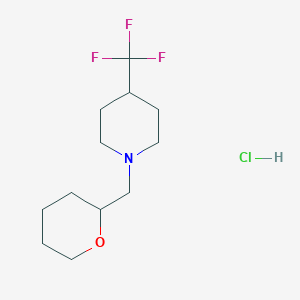 1-((tetrahydro-2H-pyran-2-yl)methyl)-4-(trifluoromethyl)piperidine hydrochloride