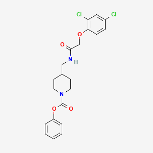 Phenyl 4-((2-(2,4-dichlorophenoxy)acetamido)methyl)piperidine-1-carboxylate