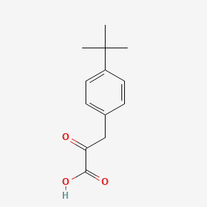 molecular formula C13H16O3 B2980482 3-(4-叔丁基苯基)-2-氧代丙酸 CAS No. 100612-75-7
