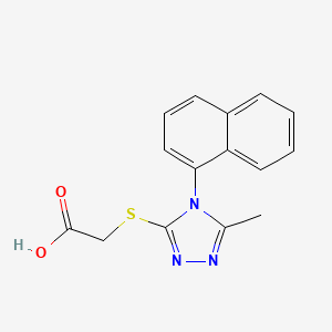 2-[(5-methyl-4-naphthalen-1-yl-1,2,4-triazol-3-yl)sulfanyl]acetic Acid