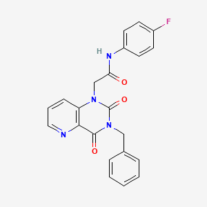 2-(3-benzyl-2,4-dioxo-3,4-dihydropyrido[3,2-d]pyrimidin-1(2H)-yl)-N-(4-fluorophenyl)acetamide