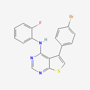 5-(4-bromophenyl)-N-(2-fluorophenyl)thieno[2,3-d]pyrimidin-4-amine