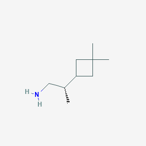 molecular formula C9H19N B2980507 (2S)-2-(3,3-Dimethylcyclobutyl)propan-1-amine CAS No. 2248198-61-8
