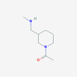 molecular formula C9H18N2O B2980513 1-(3-Methylaminomethyl-piperidin-1-yl)-ethanone CAS No. 1292578-74-5