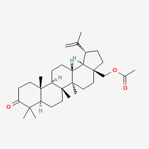 molecular formula C32H50O3 B2980553 ((1R,3AS,5aR,5bR,7aR,11aR,11bR,13aR,13bR)-5a,5b,8,8,11a-pentamethyl-9-oxo-1-(prop-1-en-2-yl)icosahydro-3aH-cyclopenta[a]chrysen-3a-yl)methyl acetate 