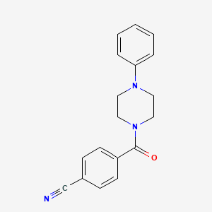 4-(4-Phenylpiperazine-1-carbonyl)benzonitrile