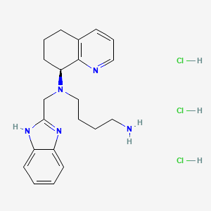 molecular formula C21H30Cl3N5 B2980562 Mavorixafor (trihydrochloride) CAS No. 2309699-17-8