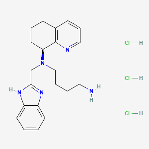 molecular formula C21H30Cl3N5 B2980562 马沃力沙福（三盐酸盐） CAS No. 2309699-17-8