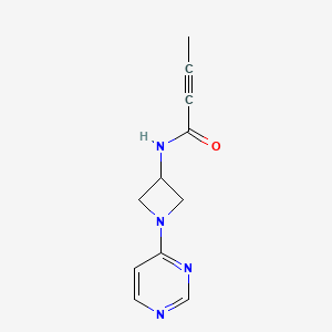 N-(1-Pyrimidin-4-ylazetidin-3-yl)but-2-ynamide