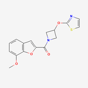 (7-Methoxybenzofuran-2-yl)(3-(thiazol-2-yloxy)azetidin-1-yl)methanone