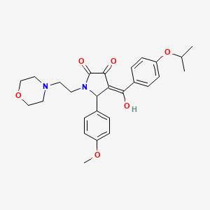 3-hydroxy-4-(4-isopropoxybenzoyl)-5-(4-methoxyphenyl)-1-(2-morpholinoethyl)-1H-pyrrol-2(5H)-one