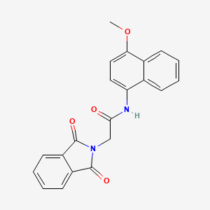 2-(1,3-dioxoisoindol-2-yl)-N-(4-methoxynaphthalen-1-yl)acetamide