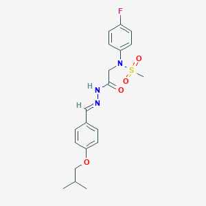 N-(4-fluorophenyl)-N-{2-[2-(4-isobutoxybenzylidene)hydrazino]-2-oxoethyl}methanesulfonamide