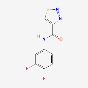 molecular formula C9H5F2N3OS B2980594 N-(3,4-二氟苯基)-1,2,3-噻二唑-4-甲酰胺 CAS No. 341965-32-0