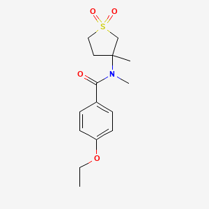 4-ethoxy-N-methyl-N-(3-methyl-1,1-dioxo-1lambda6-thiolan-3-yl)benzamide