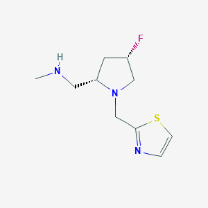 {[(2S,4S)-4-fluoro-1-[(1,3-thiazol-2-yl)methyl]pyrrolidin-2-yl]methyl}(methyl)amine, cis