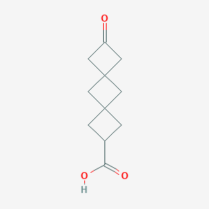 molecular formula C11H14O3 B2980607 8-Oxodispiro[3.1.36.14]decane-2-carboxylic acid CAS No. 1707375-51-6