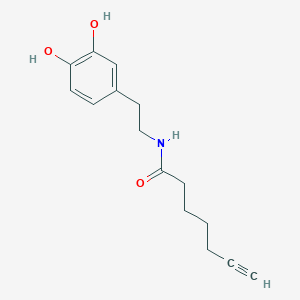N-[2-(3,4-dihydroxyphenyl)ethyl]hept-6-ynamide