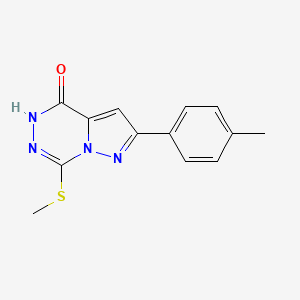 2-(4-methylphenyl)-7-(methylthio)pyrazolo[1,5-d][1,2,4]triazin-4(5H)-one