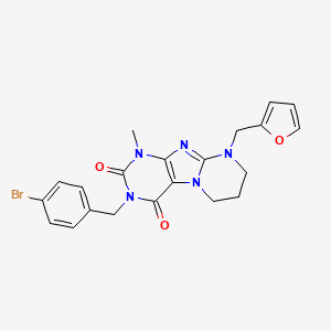 3-(4-bromobenzyl)-9-(furan-2-ylmethyl)-1-methyl-6,7,8,9-tetrahydropyrimido[2,1-f]purine-2,4(1H,3H)-dione