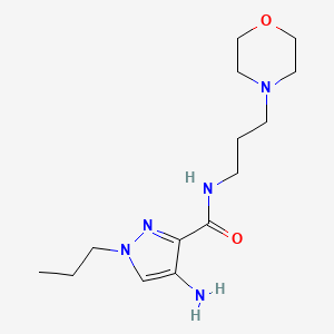 4-Amino-N-(3-morpholin-4-ylpropyl)-1-propyl-1H-pyrazole-3-carboxamide