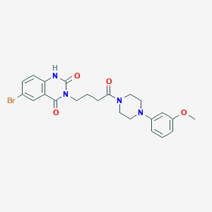 6-bromo-3-(4-(4-(3-methoxyphenyl)piperazin-1-yl)-4-oxobutyl)quinazoline-2,4(1H,3H)-dione