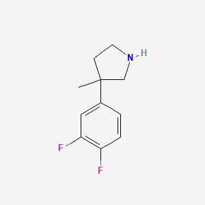 3-(3,4-Difluorophenyl)-3-methylpyrrolidine