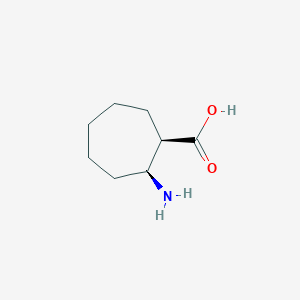 molecular formula C16H30N2O4 B2980647 (1R,2S)-2-aminocycloheptane-1-carboxylic acid CAS No. 42418-83-7