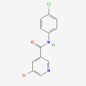 molecular formula C12H8BrClN2O B2980652 5-bromo-N-(4-chlorophenyl)nicotinamide CAS No. 342013-98-3