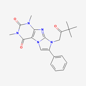 6-(3,3-Dimethyl-2-oxobutyl)-2,4-dimethyl-7-phenylpurino[7,8-a]imidazole-1,3-dione
