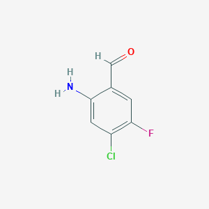 2-Amino-4-chloro-5-fluorobenzaldehyde
