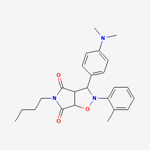 5-butyl-3-(4-(dimethylamino)phenyl)-2-(o-tolyl)dihydro-2H-pyrrolo[3,4-d]isoxazole-4,6(5H,6aH)-dione