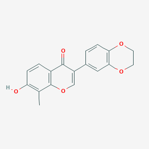 3-(2,3-Dihydro-1,4-benzodioxin-6-yl)-7-hydroxy-8-methylchromen-4-one