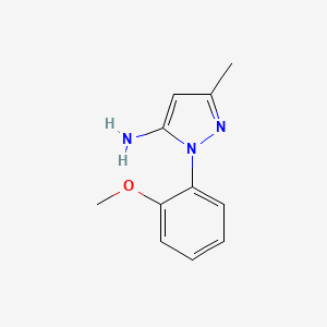molecular formula C11H13N3O B2980703 1-(2-methoxyphenyl)-3-methyl-1H-pyrazol-5-amine CAS No. 91331-85-0