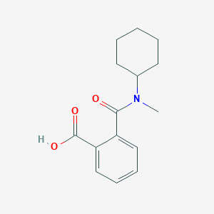 molecular formula C15H19NO3 B2980704 2-[Cyclohexyl(methyl)carbamoyl]benzoic acid CAS No. 735342-69-5