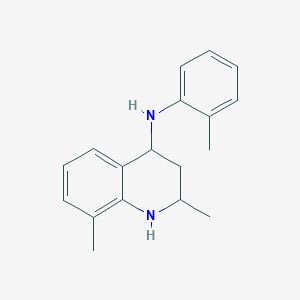 molecular formula C18H22N2 B2980706 2,8-二甲基-N-(2-甲基苯基)-1,2,3,4-四氢喹啉-4-胺 CAS No. 54306-48-8