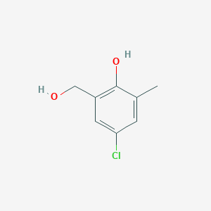 molecular formula C8H9ClO2 B2980710 4-Chloro-2-(hydroxymethyl)-6-methylphenol CAS No. 37499-32-4
