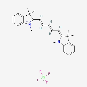molecular formula C27H31BF4N2 B2980716 1,3,3-trimethyl-2-((1E,3E)-5-((Z)-1,3,3-trimethylindolin-2-ylidene)penta-1,3-dien-1-yl)-3H-indol-1-ium tetrafluoroborate CAS No. 38575-74-5