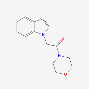 molecular formula C14H16N2O2 B2980725 1-(2-morpholin-4-yl-2-oxoethyl)-1H-indole CAS No. 677733-57-2