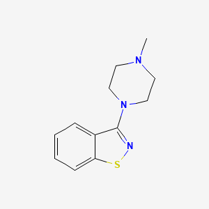 molecular formula C12H15N3S B2980726 3-(4-Methylpiperazin-1-yl)benzo[d]isothiazole CAS No. 103485-67-2