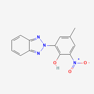 molecular formula C13H10N4O3 B2980739 2-(2H-1,2,3-benzotriazol-2-yl)-4-methyl-6-nitrophenol CAS No. 36325-72-1