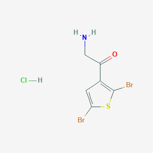 3-(2-Aminoacetyl)-2,5-dibromothiophene Hydrochloride